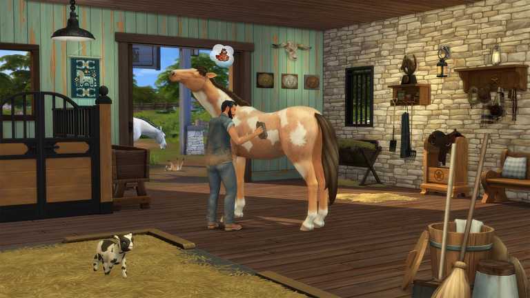 sims 3 queue de cheval avec frange